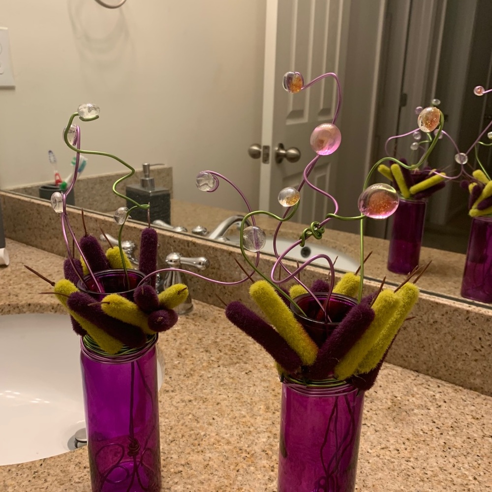 Decorative bottles. beautiful Statement .